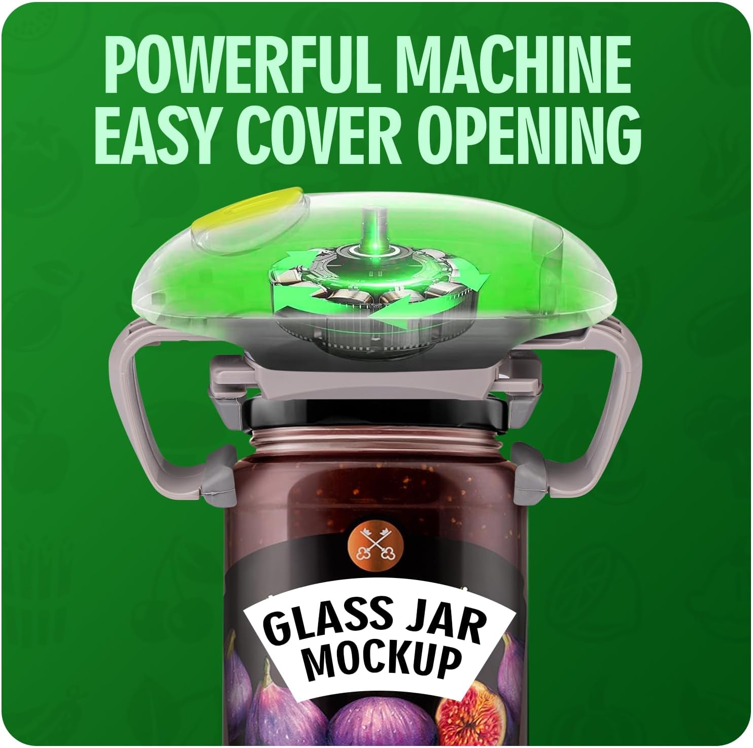 YUET Elektrischer Dosenöffner, Küchenhelfer, robust, automatischer Dosenöffner für neue versiegelte Gläser, freihändiger Dosenöffner mit weniger Aufwand beim Öffnen - Weiß