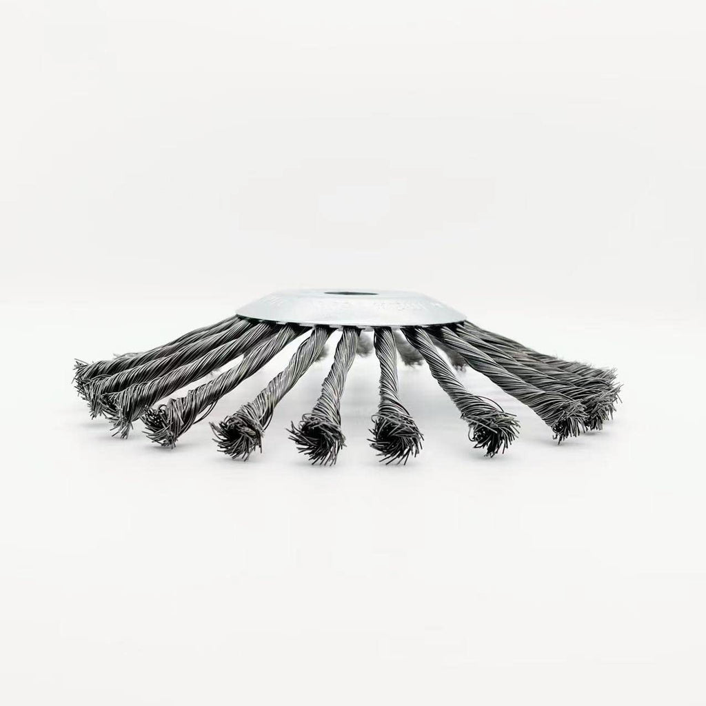 YUET Unkrautbürste Rasentrimmer Profi Wildkrautbürste für Motorsense Freischneider, Rundbuerste 250 x 25,4mm Bohrung zur effektiven Unkrautentfernung Moosentfernung (10 Zoll)